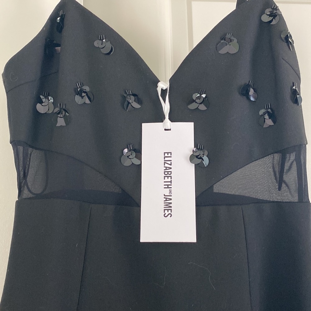 Elizabeth & James little black dress size 0 NWT fit and flare - Picture 2 of 8